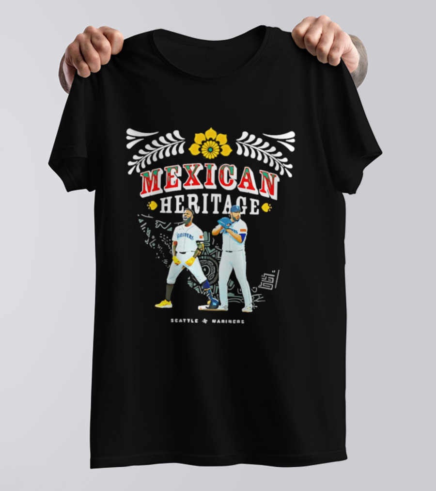 Mexican Heritage Seattle Mariners MLB Baseball Seattle To Sábado T-Shirt