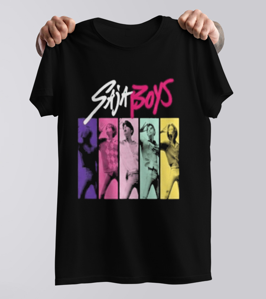 Saja Boys Kpop Demon Hunters World Tour Colorful T-Shirt
