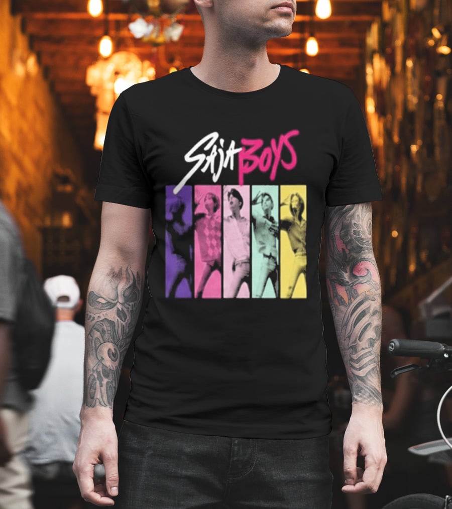 Saja Boys Kpop Demon Hunters World Tour Colorful T-Shirt
