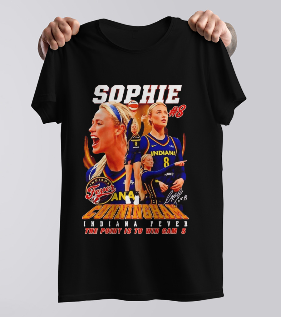 Sophie Cunningham Indiana Fever #8 The Point Is To Win Games 2026 T-Shirt