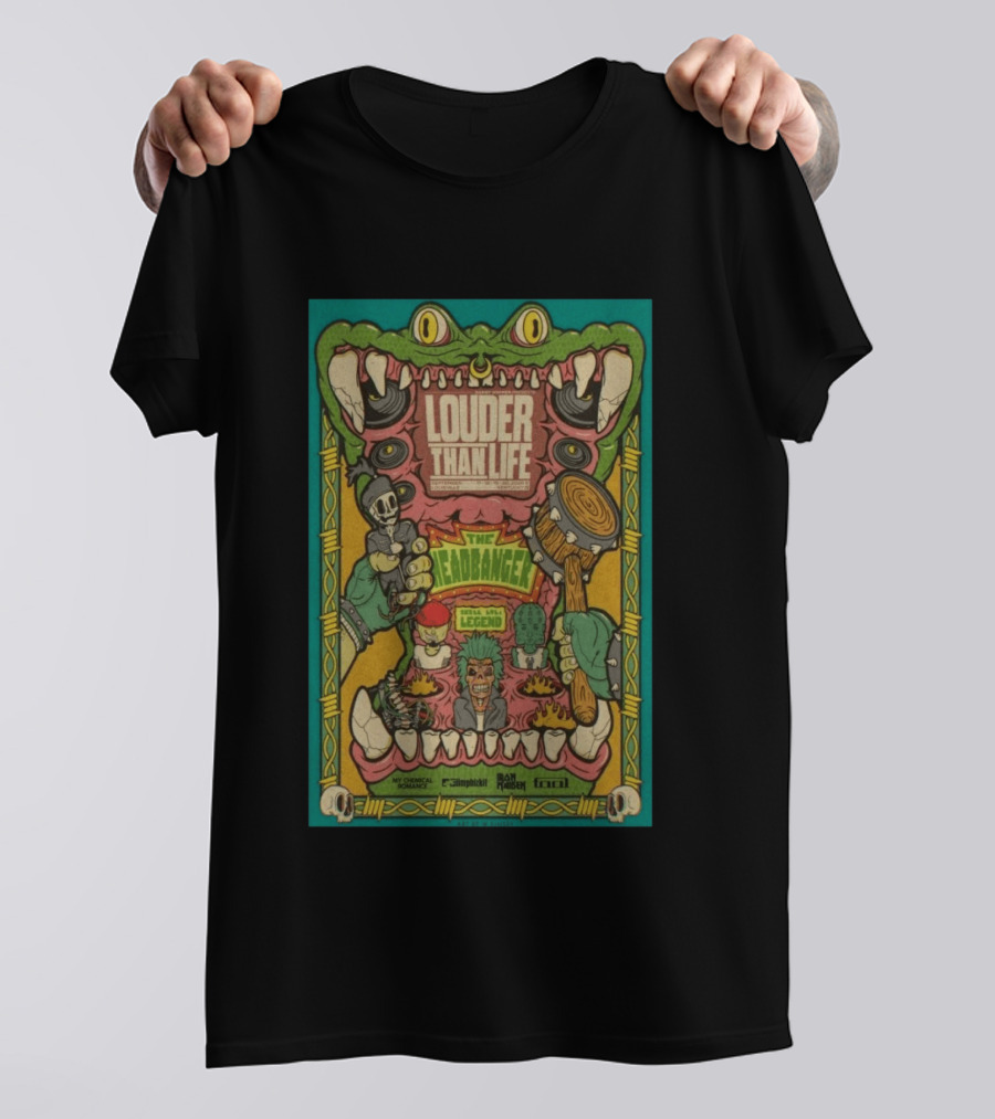 Louder Than Life Event Louisville KY September 17 20 2026 The Headbanger My Chemical Romance Tool Run The Jewels T-Shirt