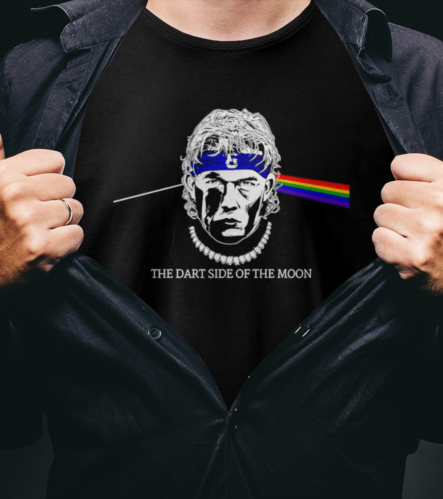 The Dart Side Of The Moon Rainbow Prism Luke Littler T-Shirt