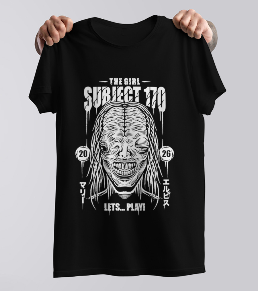The Girl Subject 170 Lets Play Horror Creepy Character 2026 T-Shirt