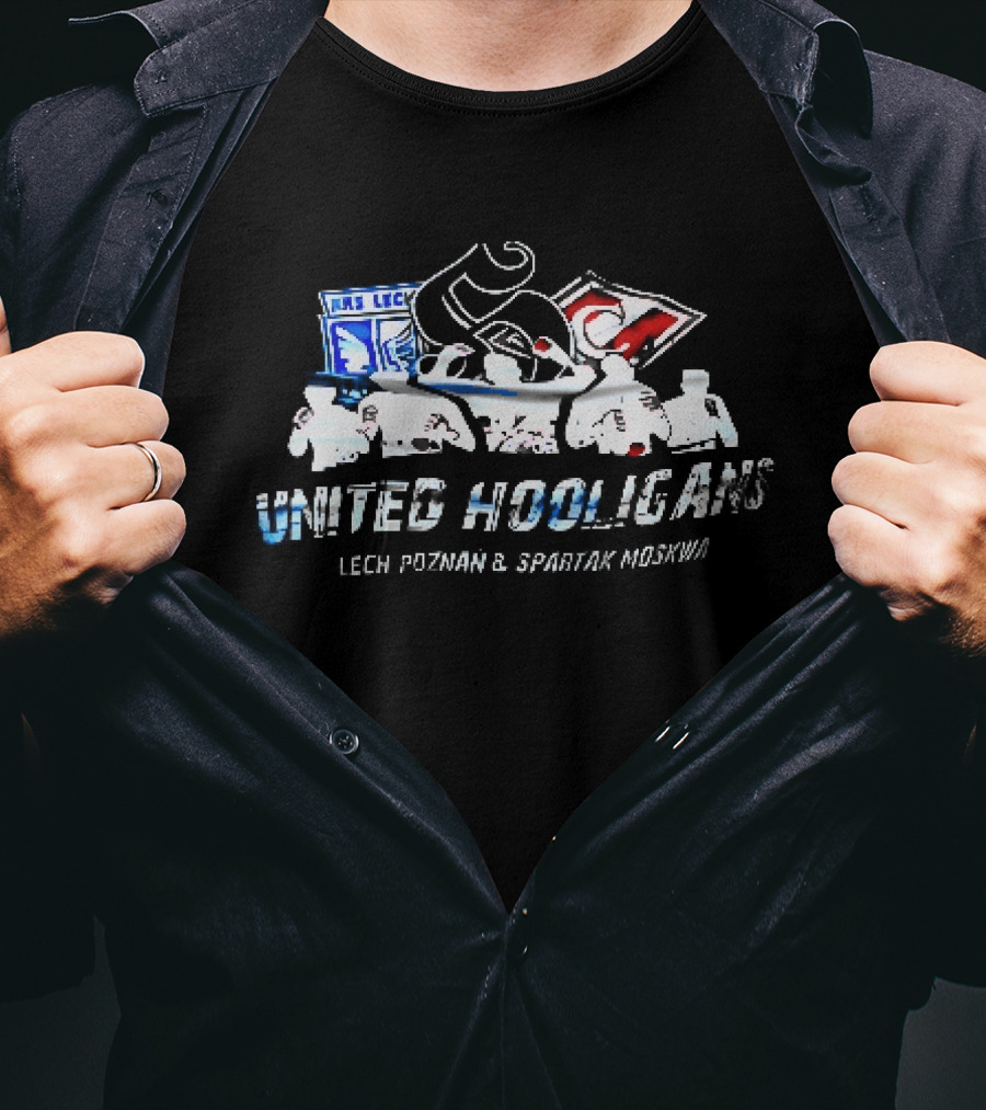 United Hooligans Lech Poznan Spartak Moskwa Ultras LC Supporters T-Shirt