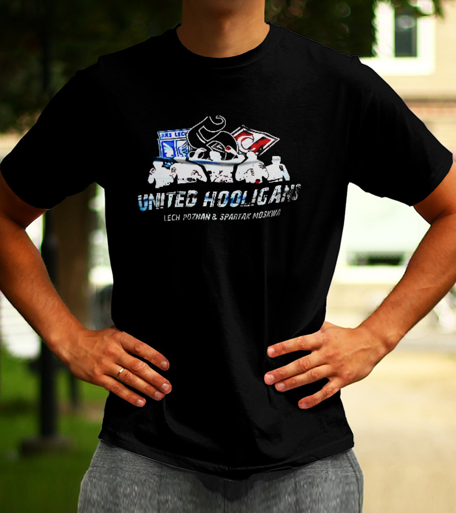 United Hooligans Lech Poznan Spartak Moskwa Ultras LC Supporters T-Shirt
