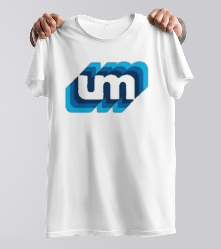 Umphrey's Mcgee Triple Wide Youth UM Overlapping Blue Letters T-Shirt