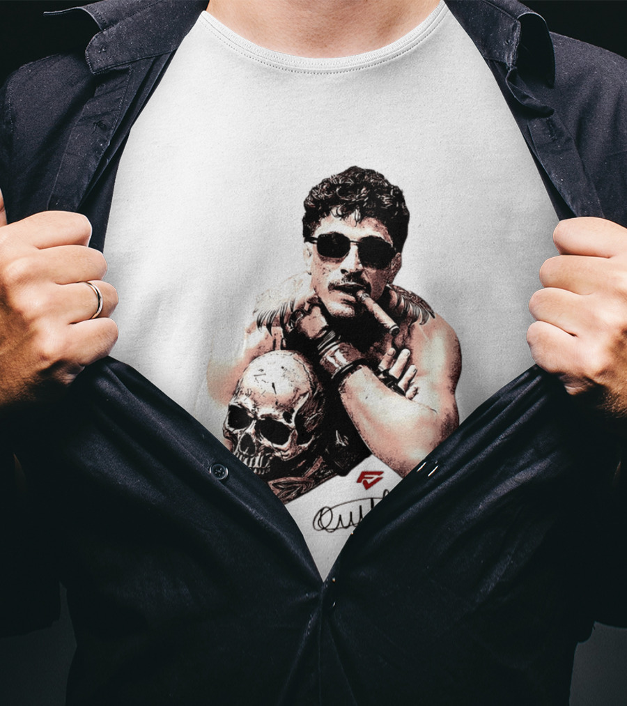 Smokilld Smokebreak Skull Tattoo Sunglasses Cigar T-Shirt