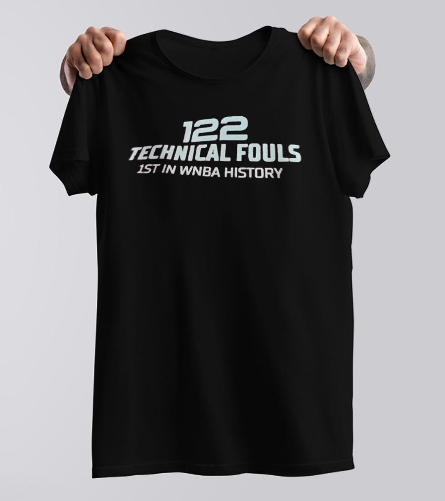 122 Technical Fouls 1st In WNBA History Diana Taurasi Phoenix Mercury T-Shirt