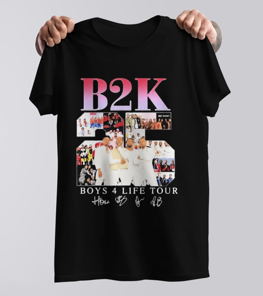 B2K 25th Anniversary Boys 4 Life Tour Signatures R&B Band T-Shirt