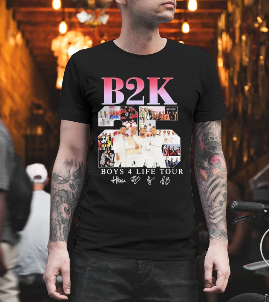 B2K 25th Anniversary Boys 4 Life Tour Signatures R&B Band T-Shirt
