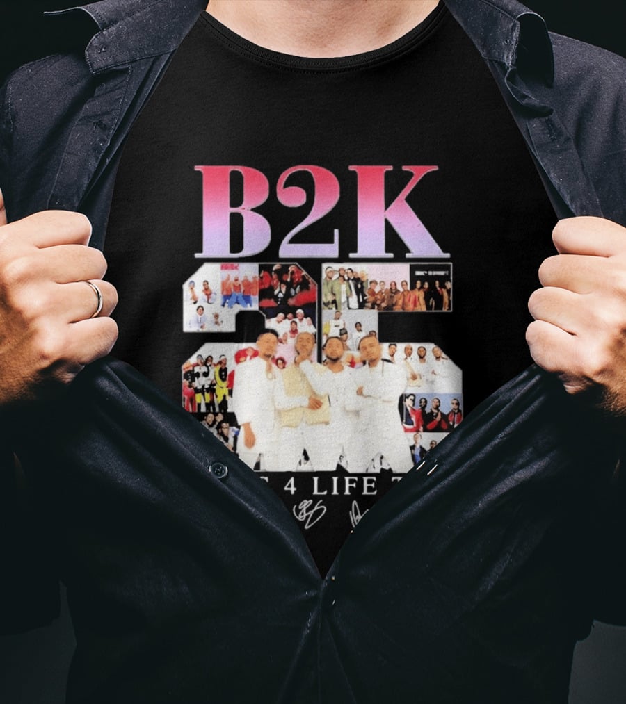 B2K 25th Anniversary Boys 4 Life Tour Signatures R&B Band T-Shirt