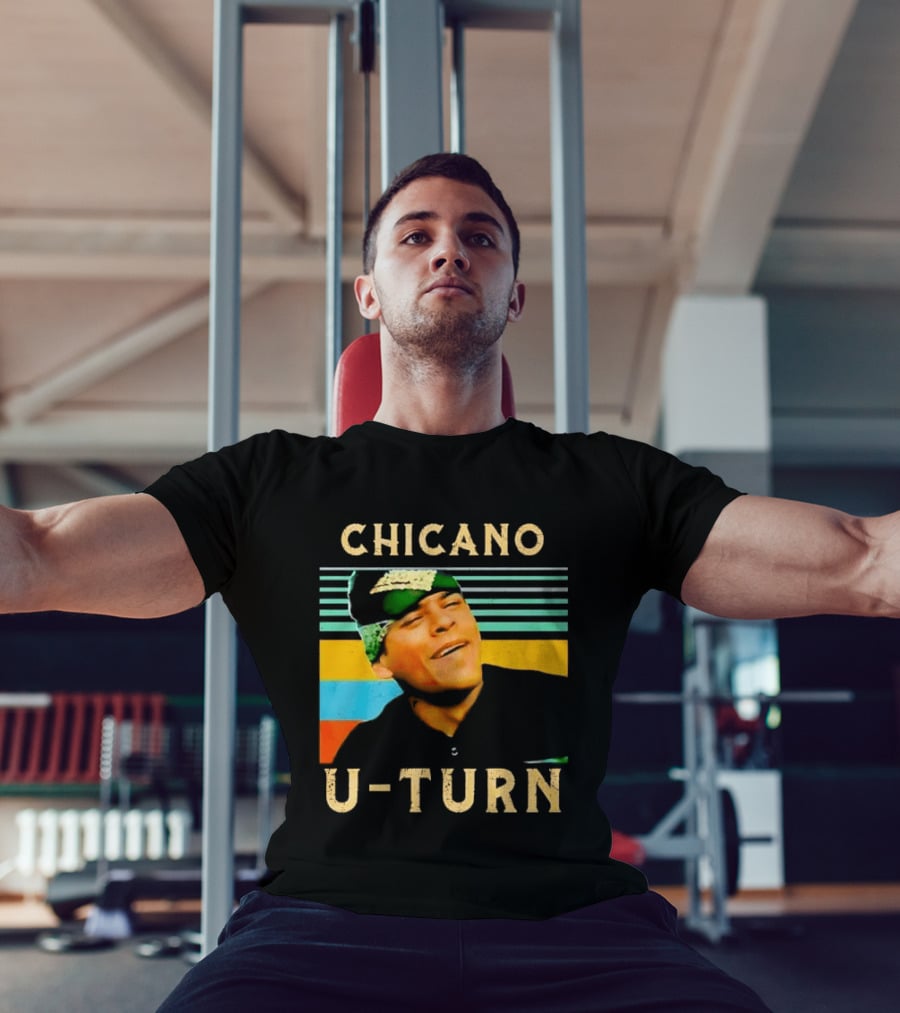 Chicano U Turn Sunset Stripes Smiling Man Bandana T-Shirt
