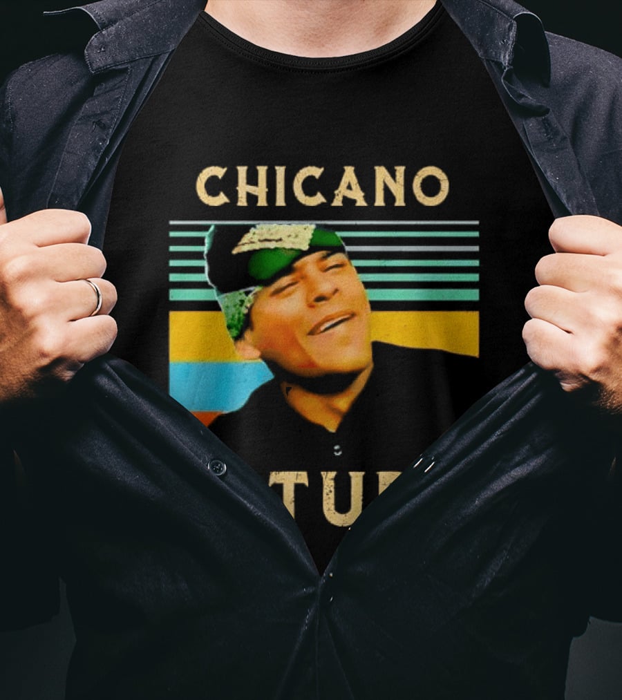 Chicano U Turn Sunset Stripes Smiling Man Bandana T-Shirt