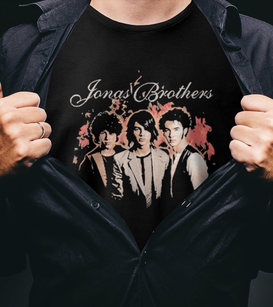 Jonas Brothers Fiery Backdrop Trio T-Shirt
