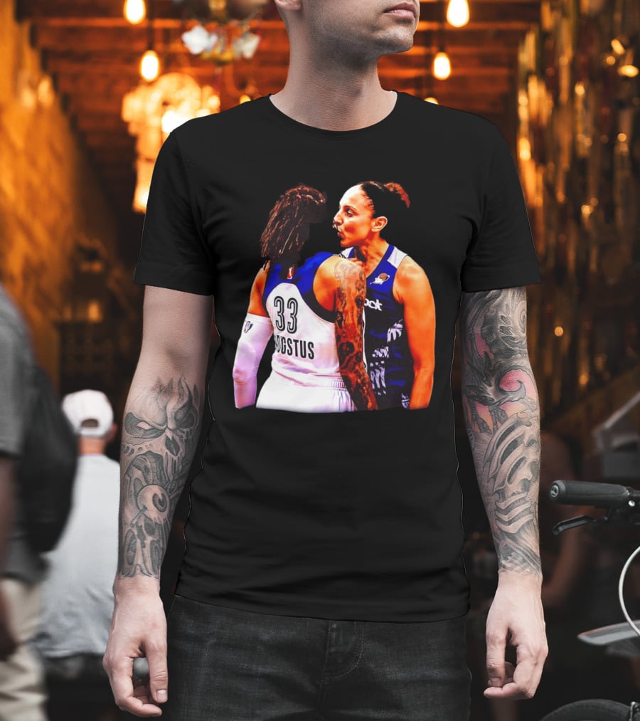 WNBA Diana Taurasi And Seimone Augustus Iconic Encounter Basketball Moment T-Shirt