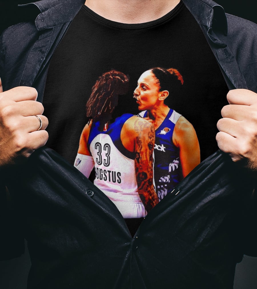 WNBA Diana Taurasi And Seimone Augustus Iconic Encounter Basketball Moment T-Shirt