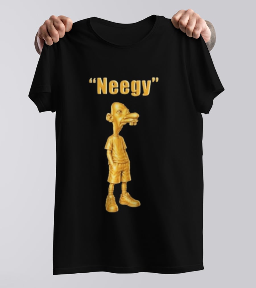 Neegy Energy Tung Tung Vintage Cartoon T-Shirt
