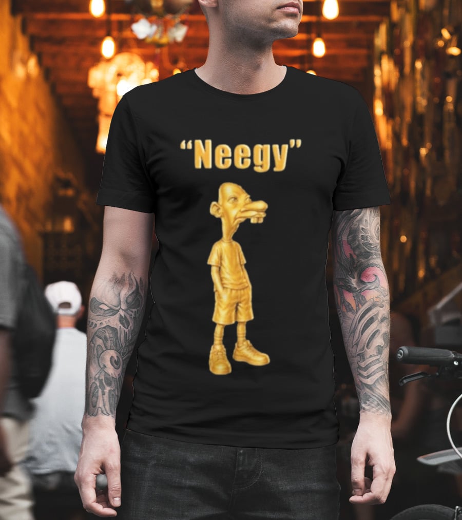 Neegy Energy Tung Tung Vintage Cartoon T-Shirt