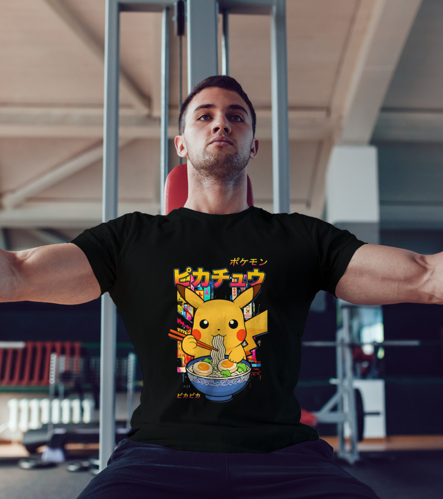 Pika Ramen Pikachu Pokémon Noodles Japan T-Shirt