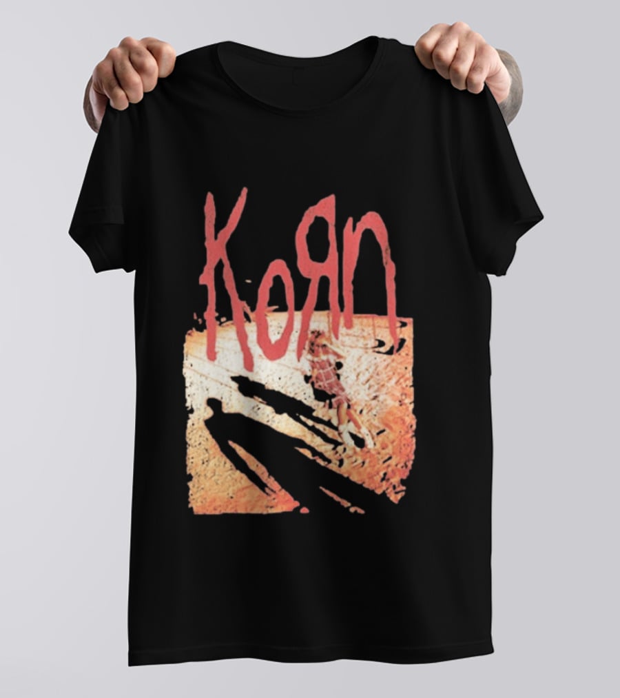 Korn Self Titled Album Cover Art With Distressed Child T-Shirt