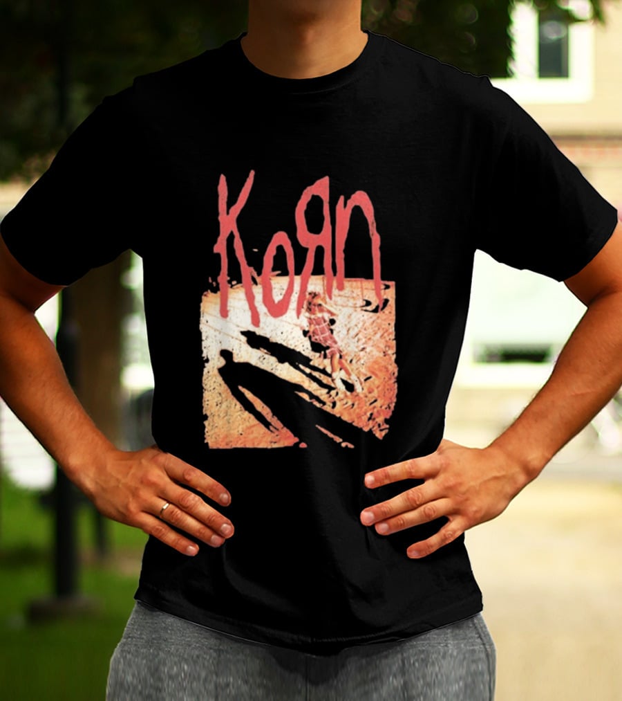 Korn Self Titled Album Cover Art With Distressed Child T-Shirt