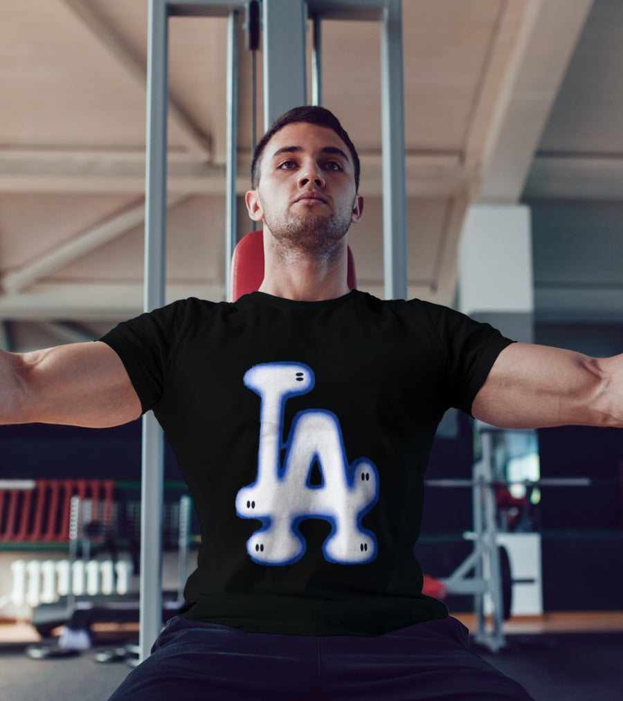 LA Dodgers Blue Ghost Airbrush T-Shirt