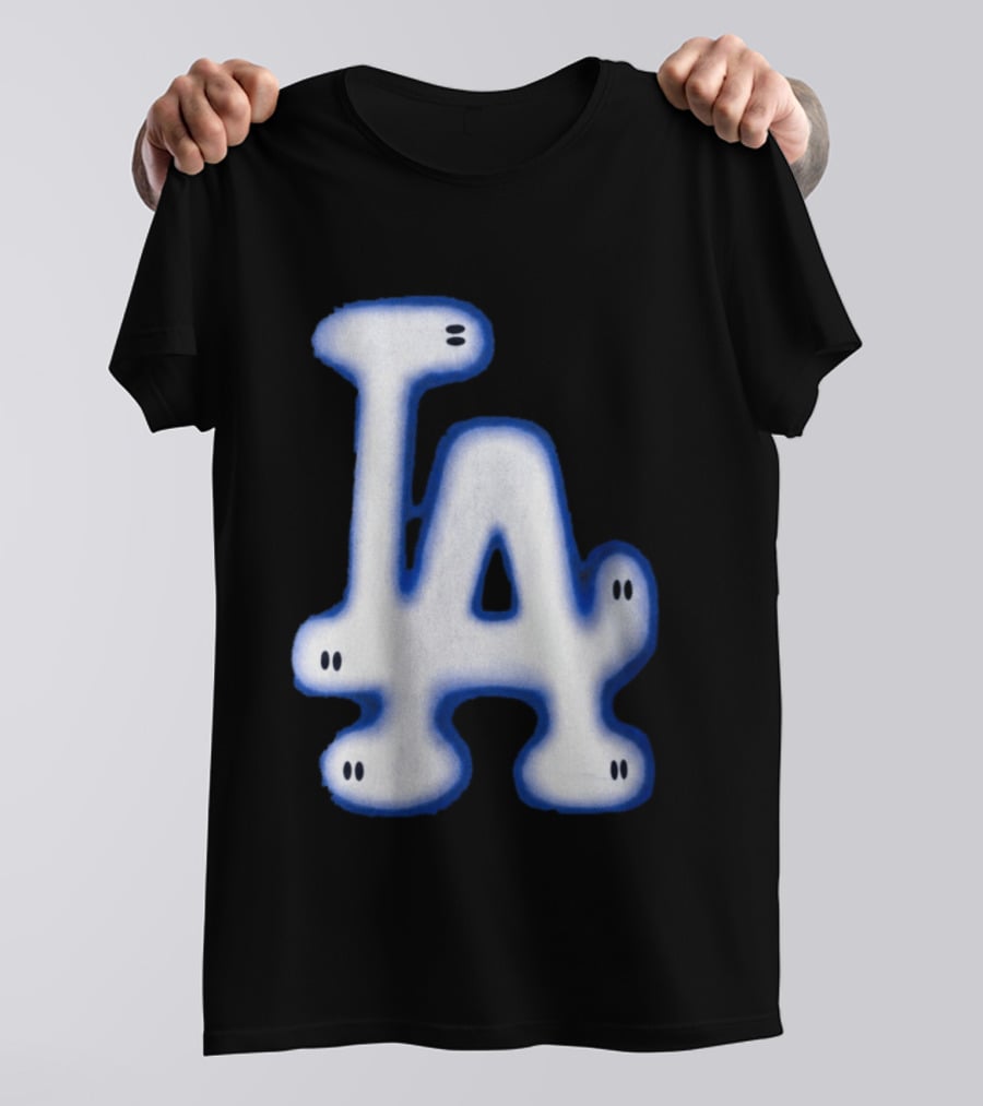 LA Dodgers Blue Ghost Airbrush T-Shirt