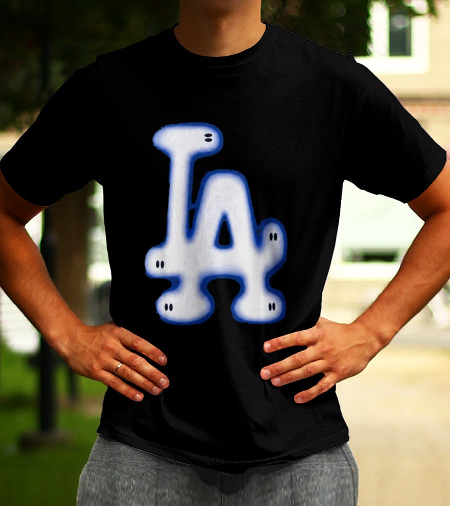 LA Dodgers Blue Ghost Airbrush T-Shirt