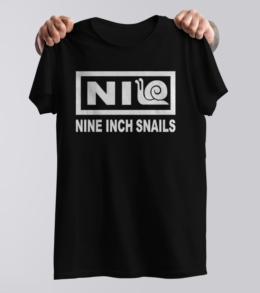 NIN Parody Nine Inch Snails Music Band T-Shirt