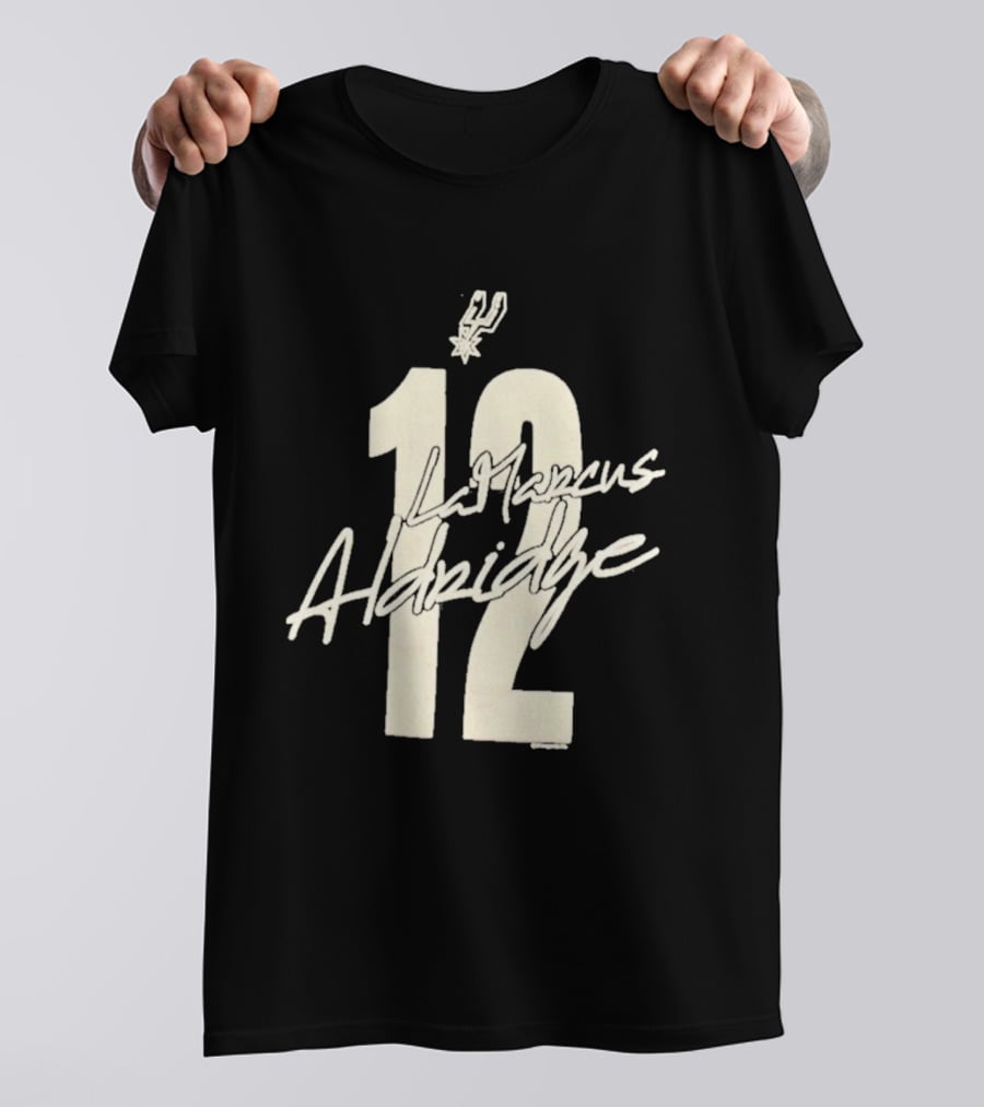 San Antonio Spurs LaMarcus Aldridge 12 NBA 2010s T-Shirt