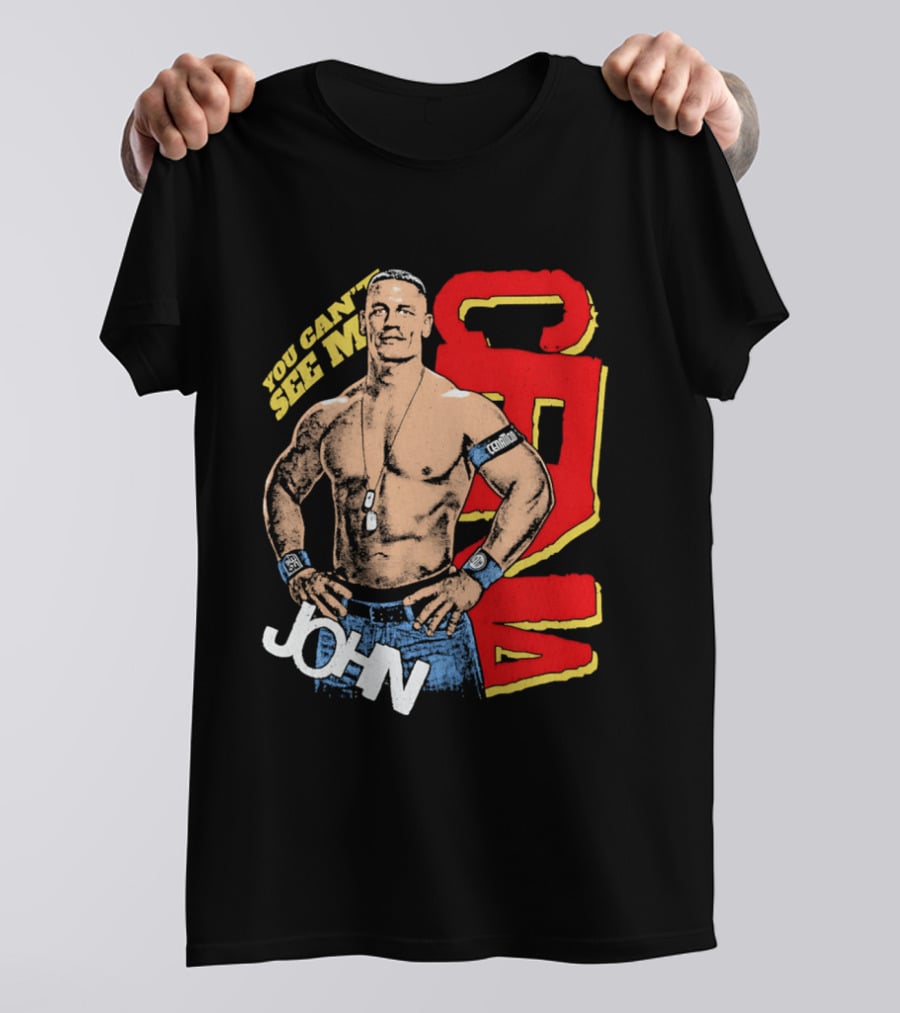 You Can't See Me John Cena Retro Style WWE Fan Favorite T-Shirt