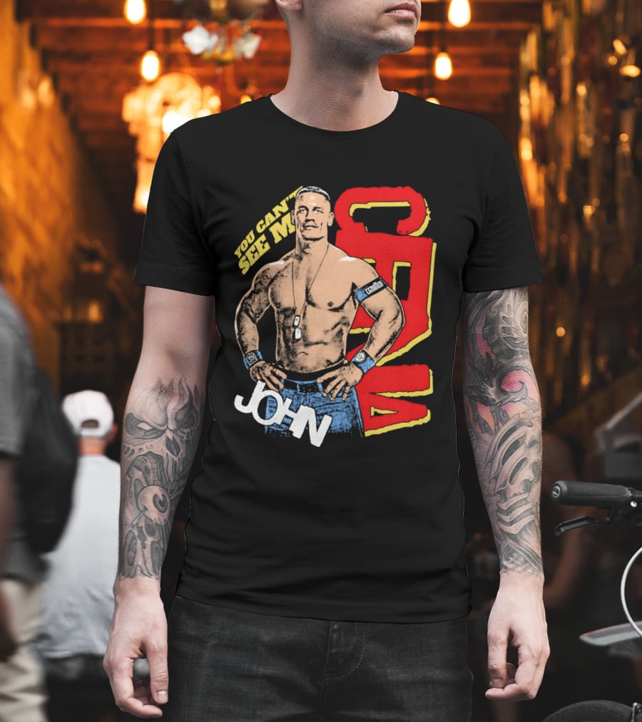 You Can't See Me John Cena Retro Style WWE Fan Favorite T-Shirt