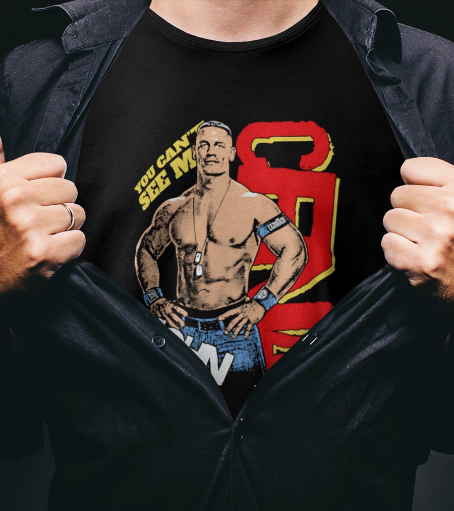 You Can't See Me John Cena Retro Style WWE Fan Favorite T-Shirt