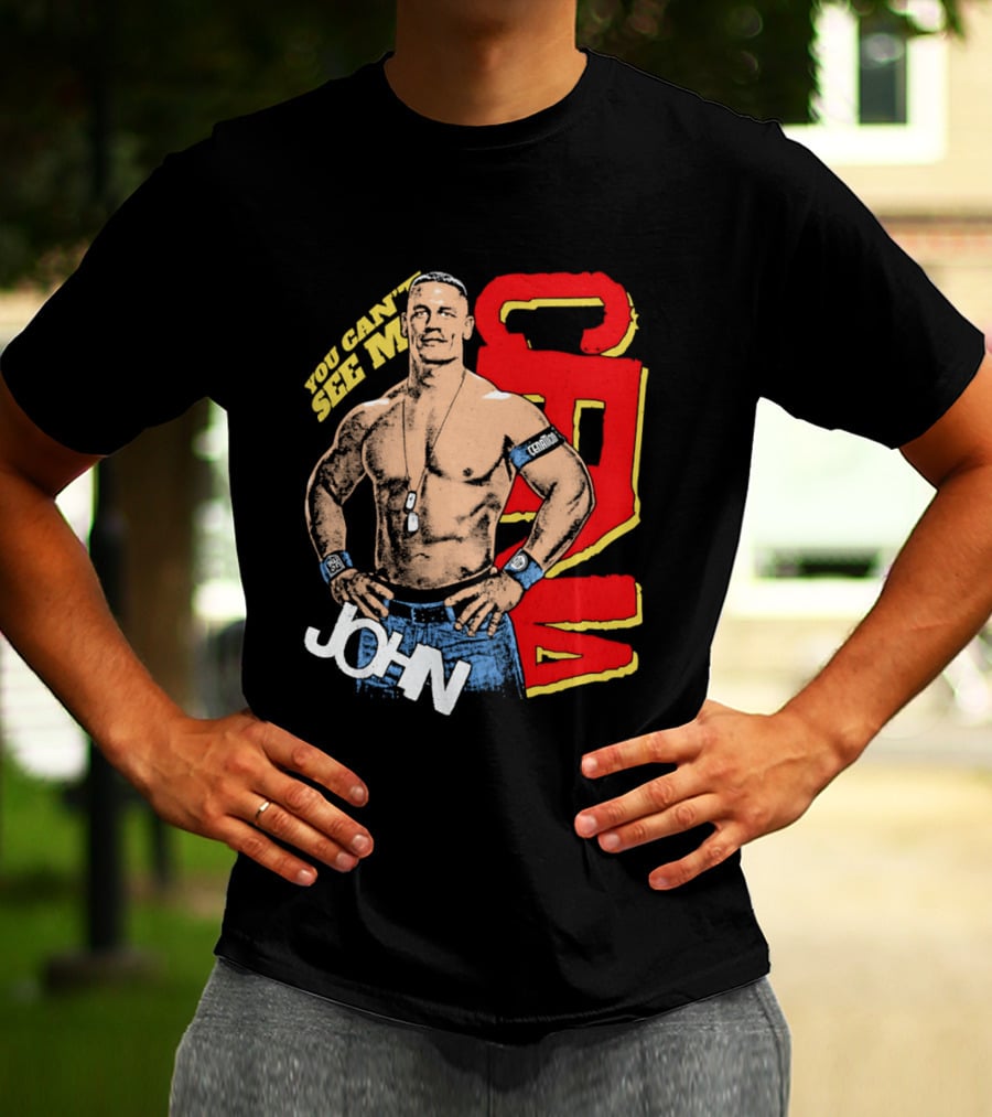 You Can't See Me John Cena Retro Style WWE Fan Favorite T-Shirt