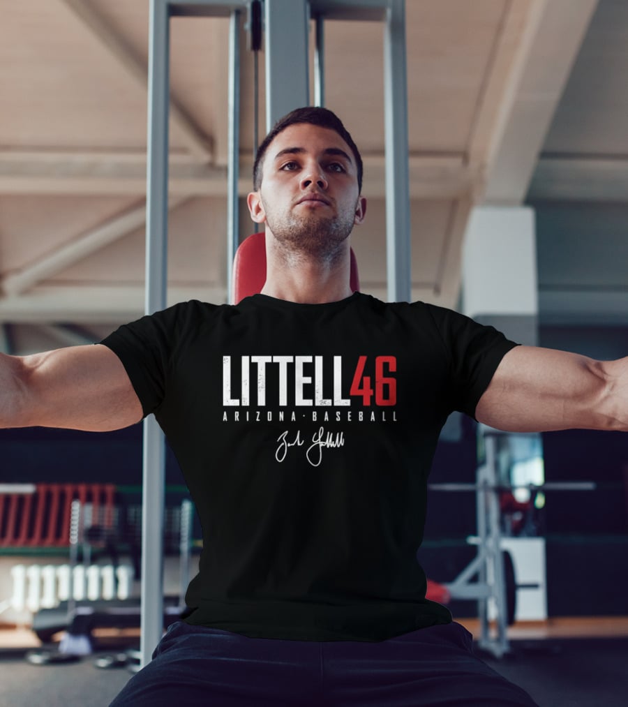 Arizona Baseball Littell 46 Zack Distressed T-Shirt