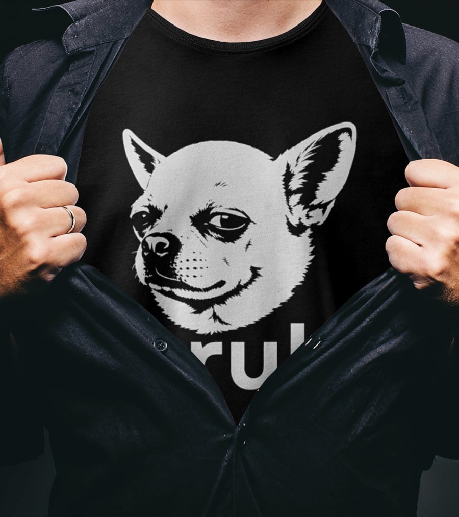 Bruh Chihuahua Dog Meme Funny Expression T-Shirt