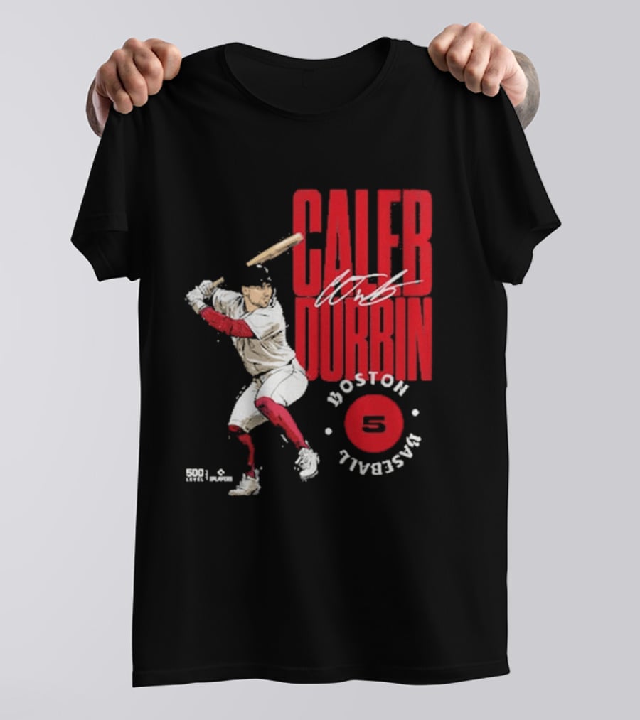 Caleb Durbin Boston Baseball Stamp Number 5 T-Shirt