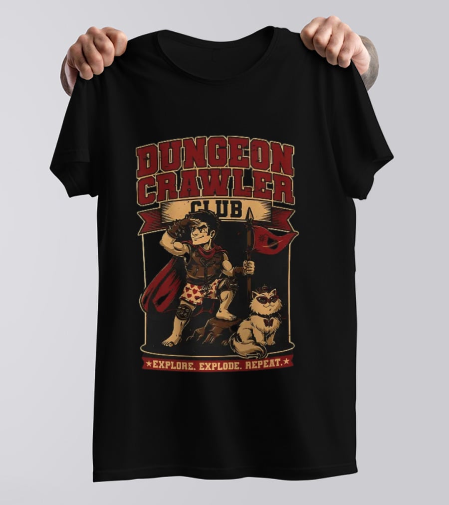 Dungeon Crawler Club Explore Explode Repeat Dungeon Crawler Carl Adventure T-Shirt