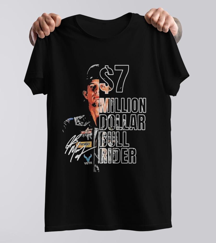 J B Mauney PBR $7 Million Dollar Bull Rider T-Shirt