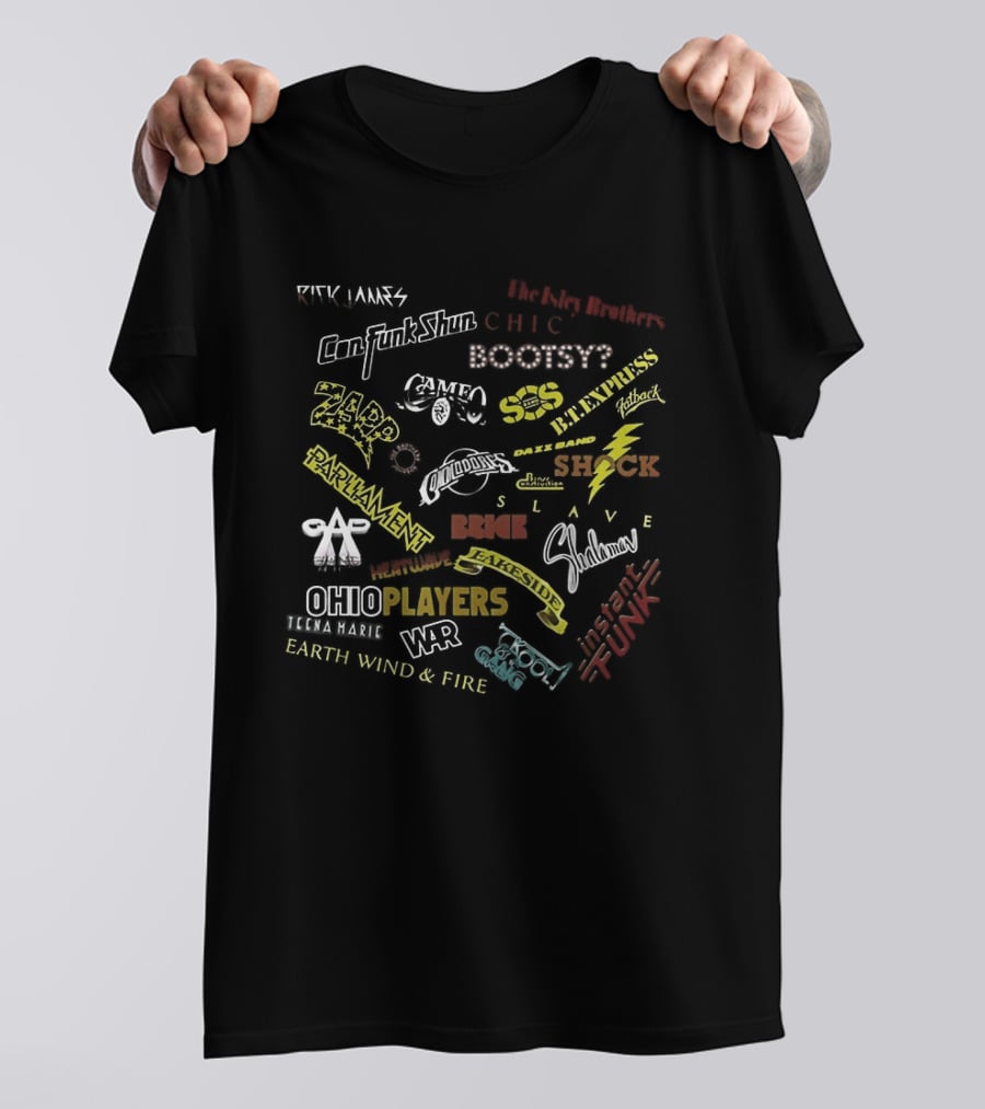 Funk Music Soul Groove Funky Boogie Disco Chic Schwann Players Shock Rufus T-Shirt