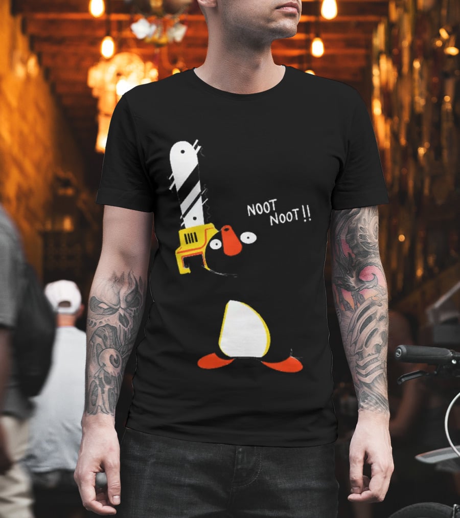 Pingu Chainsaw Noot Noot!! T-Shirt