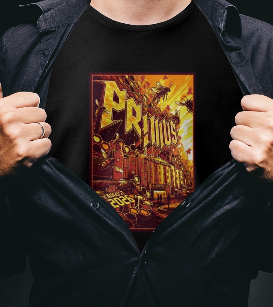 Primus O2 Victoria Warehouse Manchester UK 17th August 2026 T-Shirt
