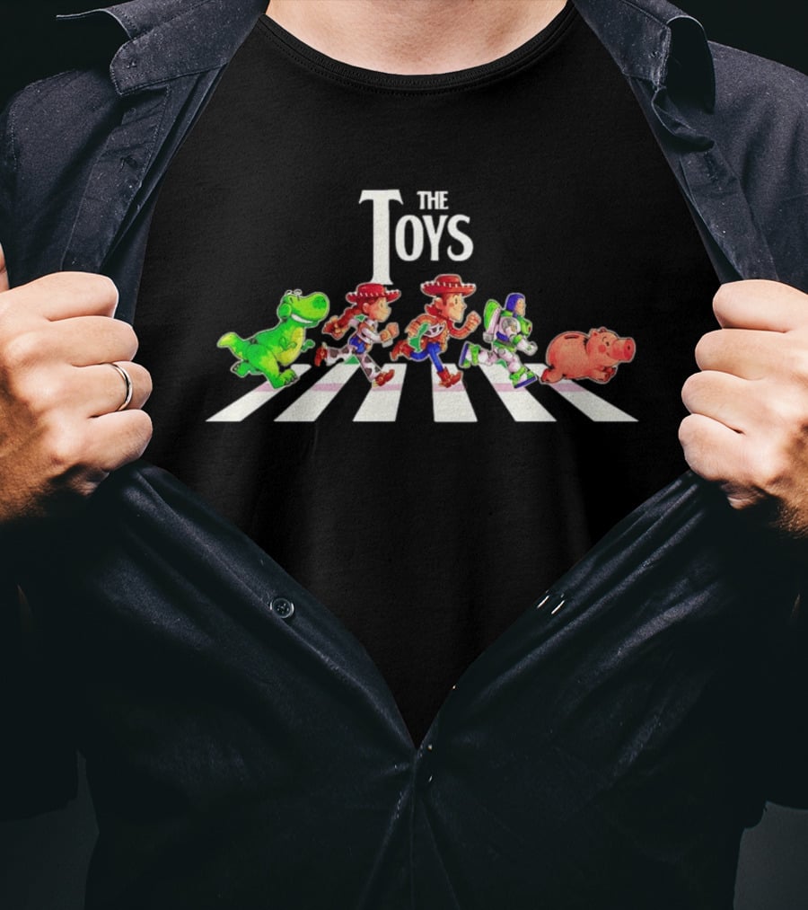 Rex Jessie Woody Buzz Lightyear Hamm The Toys Abbey Road T-Shirt