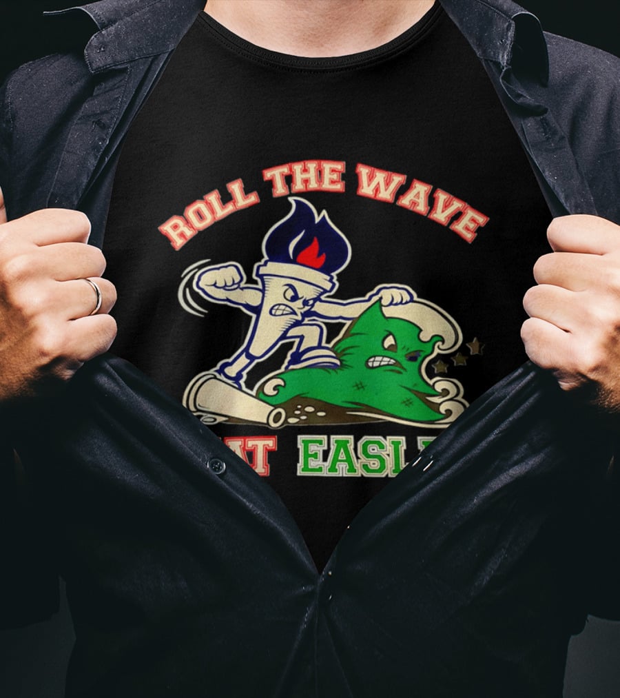 Roll The Wave Beat Easley Torch Green Wave T-Shirt