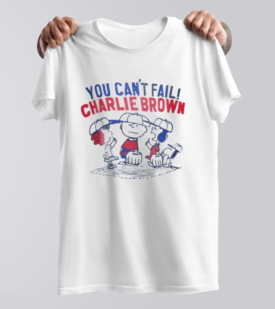 You Can't Fail Charlie Brown Peanuts Comic Classic Characters T-Shirt