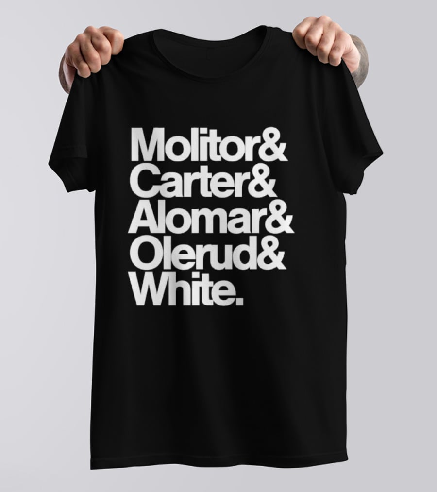 Toronto Blue Jays Molitor Carter Alomar Olerud White Team Legends T-Shirt