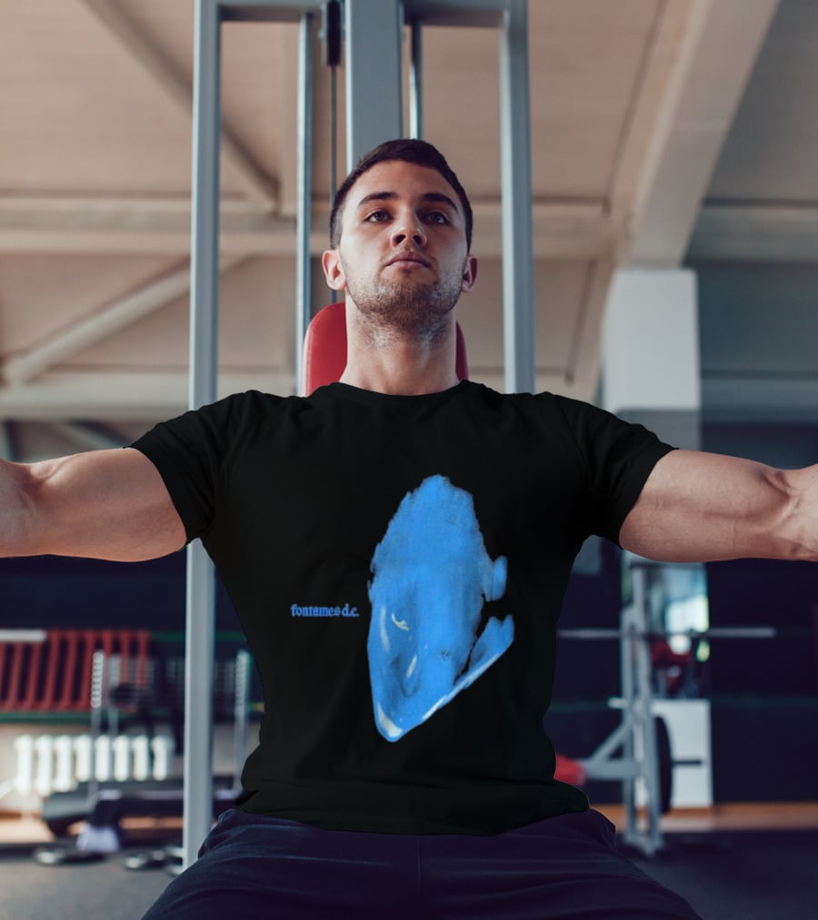 Fontaines D.C. Dopamine Chamber Blue Cover Black T-Shirt