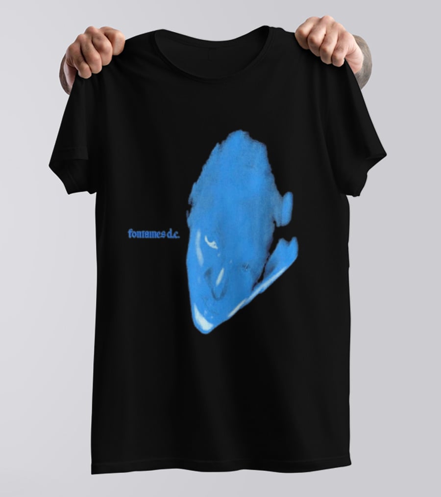Fontaines D.C. Dopamine Chamber Blue Cover Black T-Shirt