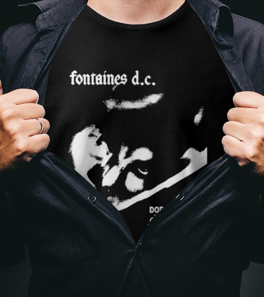 Fontaines D.C. Dopamine Chamber Black And White T-Shirt