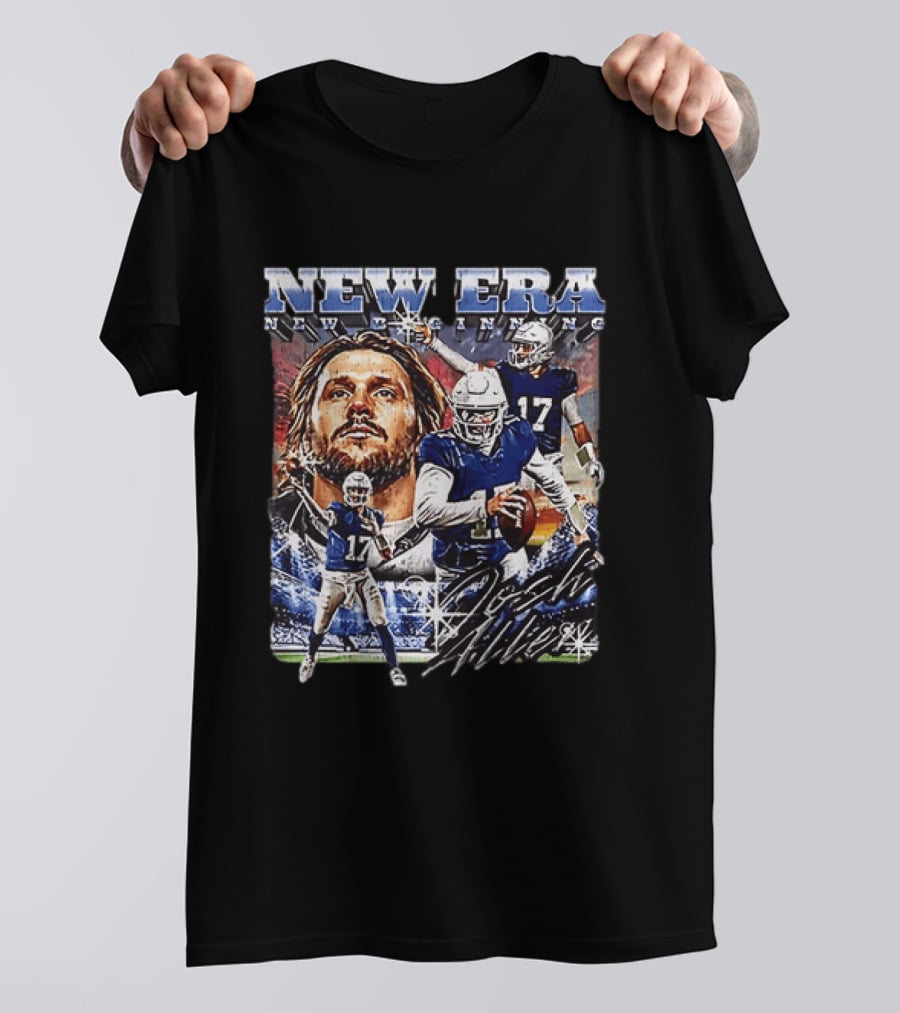 Josh Allen New Era New Beginning Buffalo Bills 17 T-Shirt